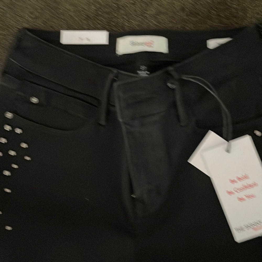 Skinny girl brand black rhinstone